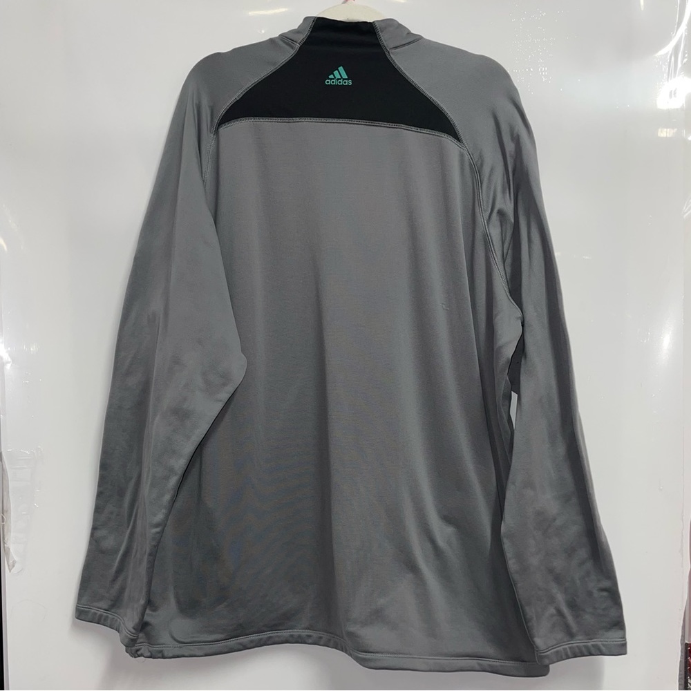 adidas climaheat size 2 XL gray long sleeve zip up - Picture 2 of 7